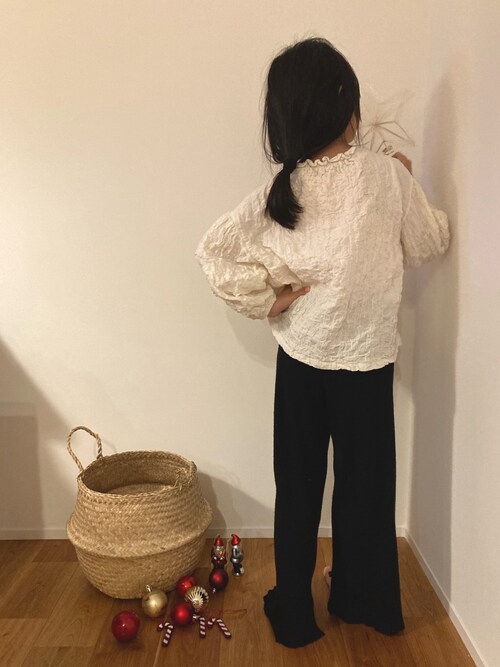 洗える チクチクしない素肌ニット リブニット フレアパンツ（その他