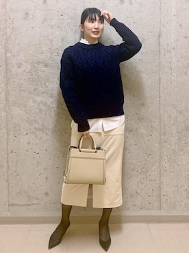 「W BAG」｜SAORIさん（レディース・164cm）の秋コーディネート