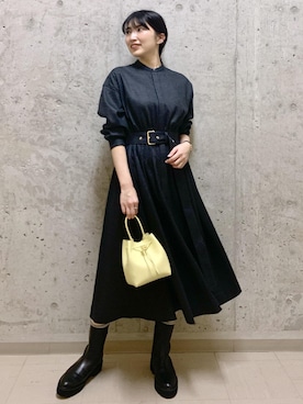 「アイテム（ワンピース/ドレス）」を使った、SAORIさん（レディース・164cm・20代）の冬コーディネート