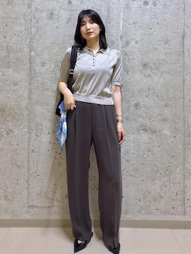 「ROPE'（ロペ）のアイテム」を使った、SAORIさん（レディース・164cm）の夏コーディネート