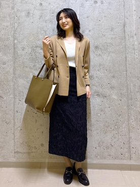 「ブルべ夏」｜SAORIさん（レディース・164cm）の秋コーディネート