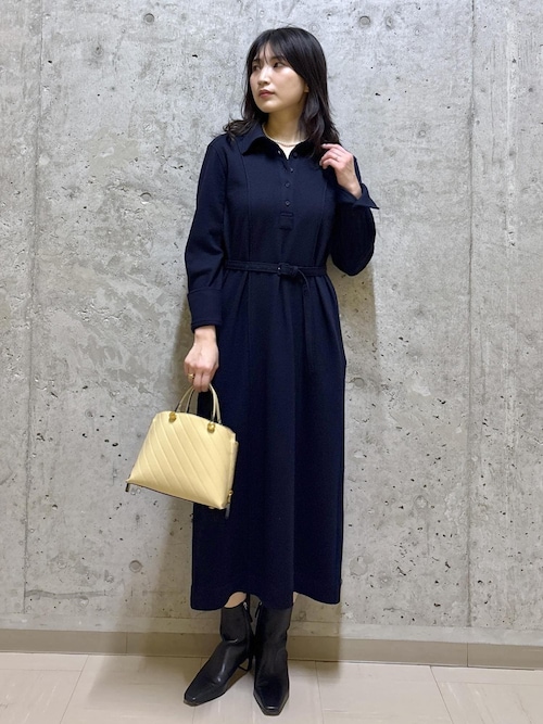 ウールジャージーワンピース/イージーケア（ワンピース）｜ROPE'（ロペ