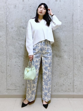 「Ｖネック」｜SAORIさん（レディース・164cm）の冬コーディネート