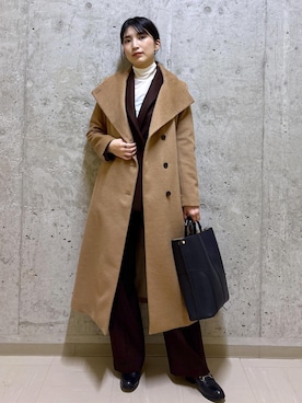 「アイテム（ジャケット/アウター）」を使った、SAORIさん（レディース・164cm）の冬コーディネート