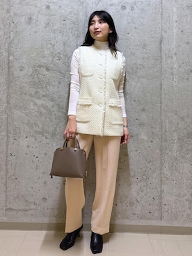 「E'POR（エポール）のアイテム」を使った、SAORIさん（レディース・164cm）の冬コーディネート