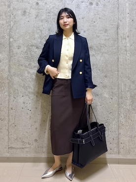 「E'POR（エポール）のアイテム」を使った、SAORIさん（レディース・164cm）の春コーディネート