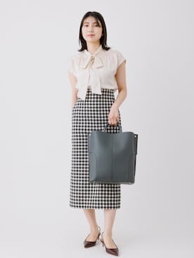 「ROPE'（ロペ）のアイテム」を使った、SAORIさん（レディース・164cm）の春コーディネート