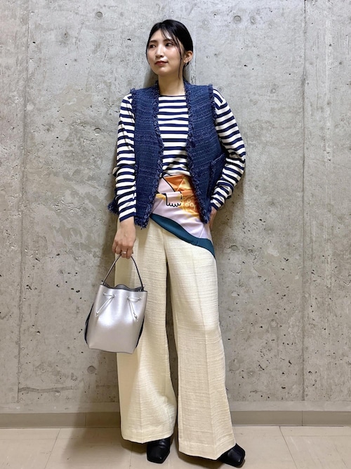 セール】【GIOLICA（ジオリカ）】別注TWEED V GILET（ジレ）（ベスト  