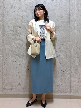 「アイテム（スカート）」を使った、SAORIさん（レディース・164cm・30代）の秋コーディネート