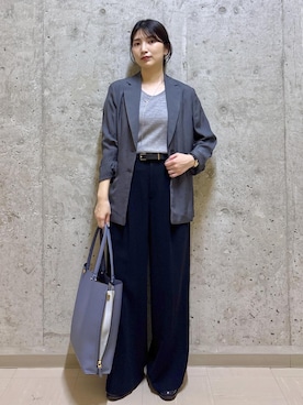 「アイテム（アクセサリー）」を使った、SAORIさん（レディース・164cm・30代）の秋コーディネート