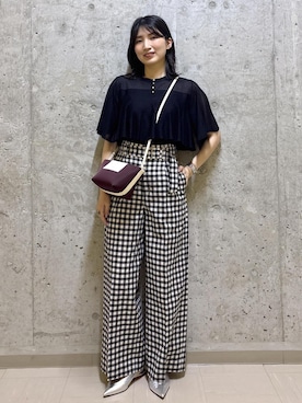 「ROPE'（ロペ）のアイテム」を使った、SAORIさん（レディース・164cm）の春コーディネート