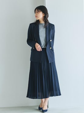 「アイテム（テーラードジャケット）」を使った、SAORIさん（レディース・164cm・30代）の夏コーディネート