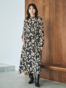 「アイテム（ワンピース/ドレス）」を使った、SAORIさん（レディース・164cm・30代）の秋コーディネート