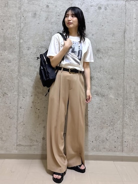 「アイテム（Tシャツ/カットソー）」を使った、SAORIさん（レディース・164cm・30代）の夏コーディネート
