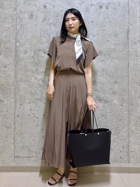 「ROPE'（ロペ）のアイテム」を使った、SAORIさん（レディース・164cm）の夏コーディネート