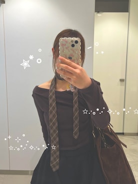 「GRL（グレイル）のアイテム（トップス）」を使った、Cocoaさん（レディース・157cm）の秋コーディネート