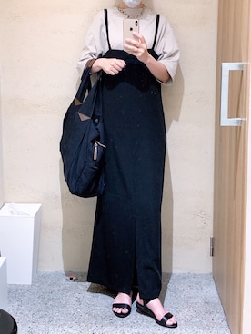 「JOURNAL STANDARD relume（ジャーナルスタンダード　レリューム）のアイテム（ワンピース/ドレス）」を使った、coukoさん（レディース・163cm）の夏コーディネート