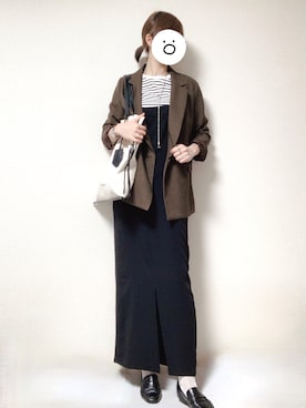「JOURNAL STANDARD relume（ジャーナルスタンダード　レリューム）のアイテム（ワンピース/ドレス）」を使った、coukoさん（レディース・163cm）の秋コーディネート