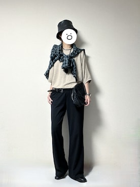 「FRAMeWORK（フレームワーク）のアイテム（パンツ）」を使った、coukoさん（レディース・163cm）の秋コーディネート