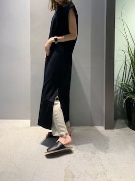 「スリットワンピース」｜MIDORIさん（レディース・163cm）の夏コーディネート