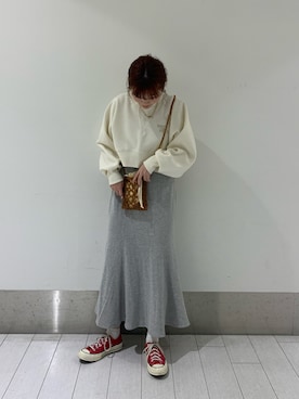 「ct70」｜「アイテム（スウェット）」を使った、matsui misakiさん（レディース・159cm）の冬コーディネート
