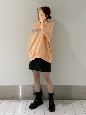 「alleybywcloset」｜「アイテム（スウェット）」を使った、matsui misakiさん（レディース・159cm）の冬コーディネート