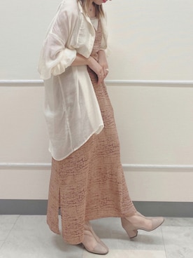 「カフェ」｜「アイテム（その他）」を使った、𝚗𝚊𝚐𝚒𝚜𝚊さん（レディース・155cm）の夏コーディネート
