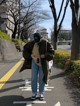 「FUDGEBOYのトラッドスタイル」｜「アイテム（その他アウター）」を使った、nonさん（レディース・162cm）の春コーディネート