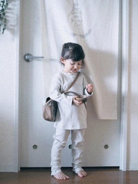 「CIAOPANIC TYPY（チャオパニックティピー）のアイテム（スウェットパンツ）」を使った、leanailinnieさん（キッズ・90cm）の夏コーディネート