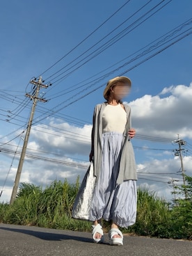 「MM6 Maison Margiela（ｴﾑｴﾑｼｯｸｽ ﾒｿﾞﾝ ﾏﾙｼﾞｪﾗ）のアイテム」を使った、Cさん（レディース・152cm）の夏コーディネート