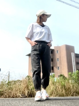 「LIMI feu（リミフゥ）のアイテム」を使った、Cさん（レディース・152cm）の夏コーディネート