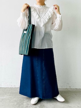 「Libra Cue（リブラ キュー）のアイテム」を使った、Libra Cue_ayumiさん（レディース・153cm）の春コーディネート
