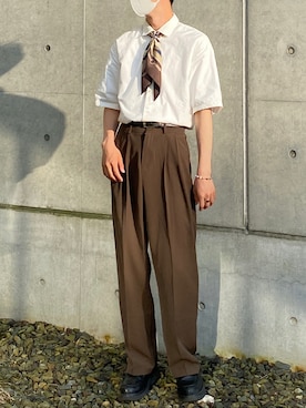 「RAGEBLUE（レイジブルー）のアイテム（スニーカー）」を使った、renxxxoさん（メンズ・176cm）の夏コーディネート