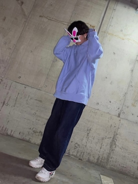 「パーカーコーデ」｜【うさぎの登り坂】♂さん（メンズ・165cm・10代）の春コーディネート