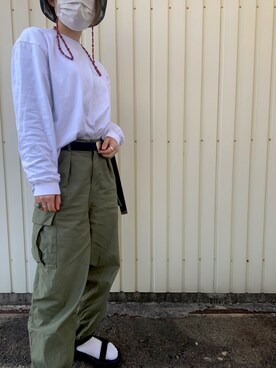 「ボーイッシュ、夏コーデ」｜「アイテム（その他）」を使った、こむさん（レディース・168cm）の春コーディネート