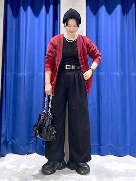 「PBLIM（ページボーイリム）のアイテム（帽子）」を使った、Natsukii/나츠키さん（レディース・164cm）の秋コーディネート