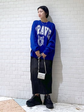 「JEANASIS（ジーナシス）のランダムアウトソールスニーカー/968688（スニーカー）」を使った、Natsukii/나츠키さん（レディース・164cm）の冬コーディネート