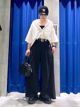 「アイテム（スウェットパンツ）」を使った、Natsukii/나츠키さん（レディース・164cm・20代）の夏コーディネート