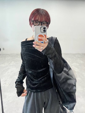 「PAGEBOY（ページボーイ）のマルチWAYバックルバッグ【500mlペットボトル収納可能/リュック/トート/斜めかけ出来る】（ショルダーバッグ、ブラック系）」を使った、Natsukii/나츠키さん（レディース・164cm）の夏コーディネート