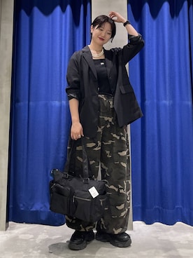 「LOWRYS FARM（ローリーズファーム）のパールタレンネックレス　249411（ネックレス）」を使った、Natsukii/나츠키さん（レディース・164cm・20代）の秋コーディネート