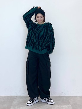 「PBLIM（ページボーイリム）のPBLIM/ドライタッチビーニー（ニットキャップ/ビーニー）」を使った、Natsukii/나츠키さん（レディース・164cm）の秋コーディネート