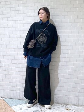 「アイテム（スウェット）」を使った、Natsukii/나츠키さん（レディース・164cm・20代）の春コーディネート