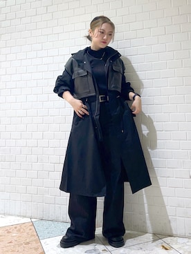 「PAGEBOY（ページボーイ）のアイテム（モッズコート）」を使った、Natsukii/나츠키さん（レディース・164cm）の冬コーディネート