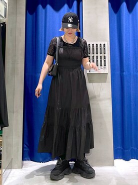 「アイテム（キャップ）」を使った、Natsukii/나츠키さん（レディース・164cm・20代）の春コーディネート
