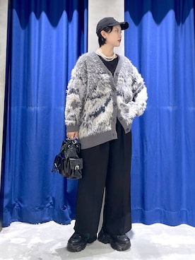 「LOWRYS FARM（ローリーズファーム）のパールタレンネックレス　249411（ネックレス）」を使った、Natsukii/나츠키さん（レディース・164cm・20代）の秋コーディネート