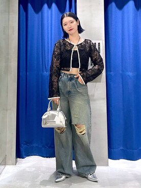 「PAGEBOY（ページボーイ）のレトロボストンBAG（ショルダーバッグ）」を使った、Natsukii/나츠키さん（レディース・164cm）の秋コーディネート