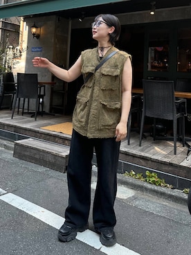 「アイテム（その他アウター）」を使った、Natsukii/나츠키さん（レディース・164cm・20代）の夏コーディネート