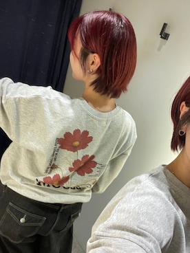 「PBLIM（ページボーイリム）の《UNISEX》フラップポケットデニム（デニムパンツ、ブラック系）」を使った、Natsukii/나츠키さん（レディース・164cm）の秋コーディネート