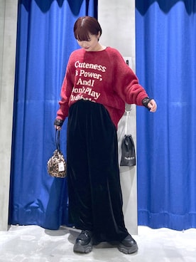 「PBLIM（ページボーイリム）のアイテム」を使った、Natsukii/나츠키さん（レディース・164cm）の冬コーディネート