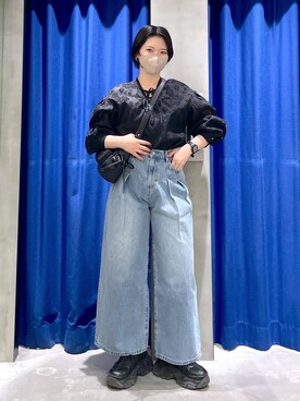 「アイテム（タンクトップ）」を使った、Natsukii/나츠키さん（レディース・164cm）の冬コーディネート